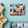 Cats Family - Full Round Diamond Painting