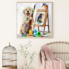 Cute Dog - Full Round Diamond Painting