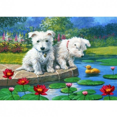 Dog - Full Round Diamond Painting