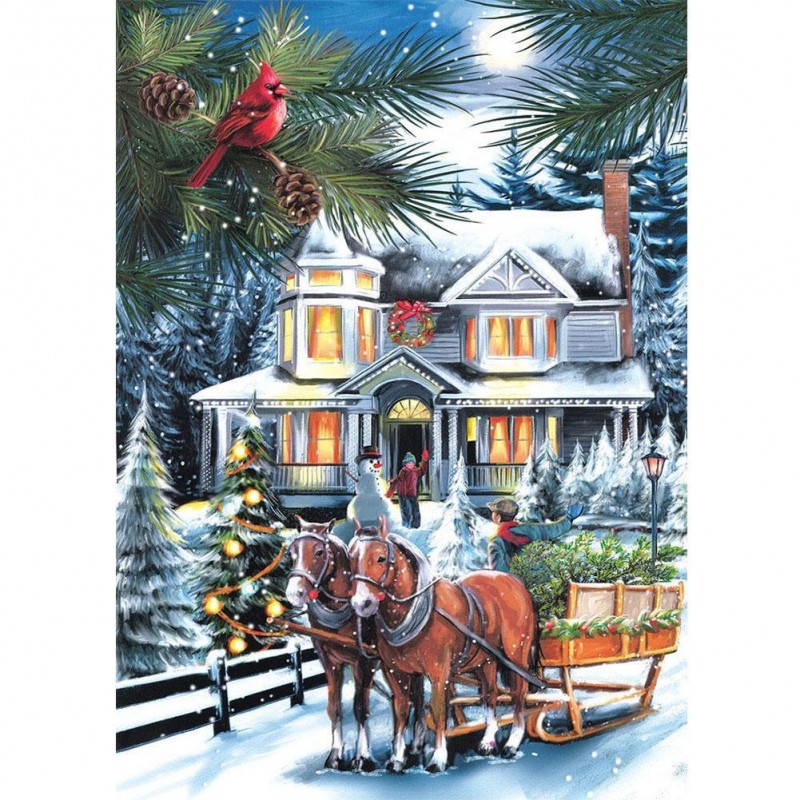 Snow House Horse - F...