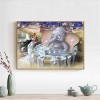 Shower Elephant - Full Round Diamond Painting