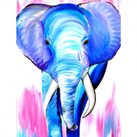 Colorful Elephants - Full Square Diamond Painting