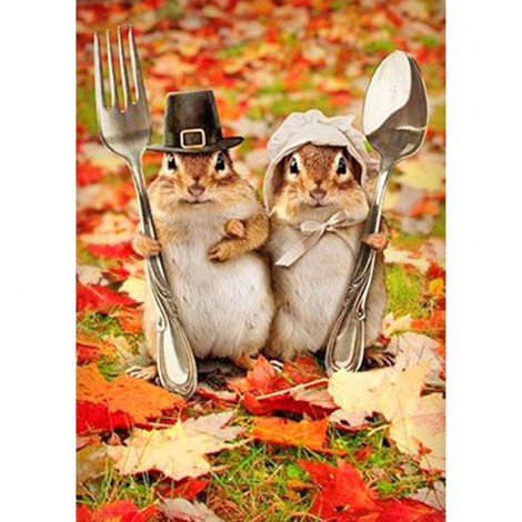 Squirrel - Full Round Diamond Painting