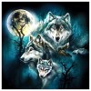 Night Wolves - Full Round Diamond Painting
