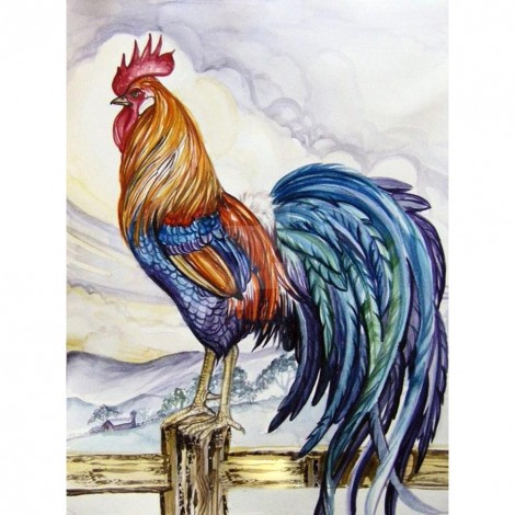 Rooster - Full Round Diamond Painting