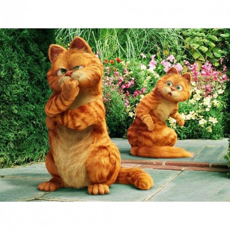 Cartoon Cats - Full Round Diamond Painting