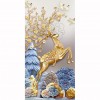 Deer - Full Round Diamond Painting(85x45cm)