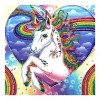 White Leaping Horse - Crystal Rhinestone Diamond Painting