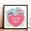 Cartoon Owl- Full Round Diamond Painting