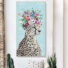 Flower Leopard - Crystal Rhinestone Diamond Painting(85x45cm)