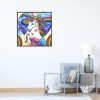 White Leaping Horse - Crystal Rhinestone Diamond Painting
