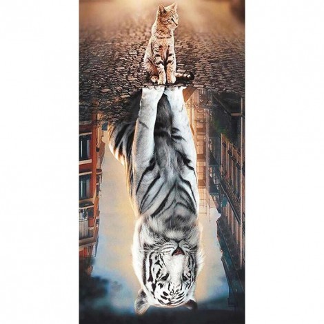 Cat - Full Round Diamond Painting(85*45cm)