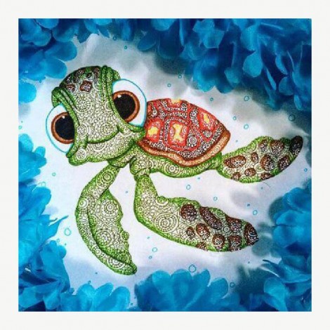 Cute Tortoise  - Full Round Diamond Painting(30*30cm)