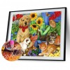 Cat and Dog - Full Round Diamond Painting