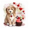 Love Dog - Full Round Diamond Painting(30*30cm)