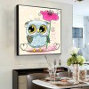 Cartoon Owl- Full Round Diamond Painting