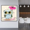 Cartoon Owl- Full Round Diamond Painting