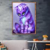 Purple Cat - Full Round Diamond Painting