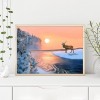 Sunset Deer - Full Round Diamond Painting
