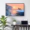 Sunset Deer - Full Round Diamond Painting