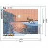 Sunset Deer - Full Round Diamond Painting