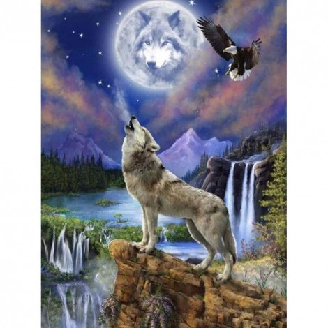 Wolf - Full Round Diamond Painting