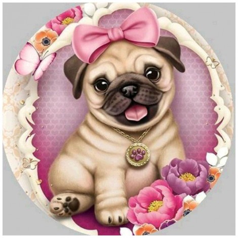 Dog - Full Round Diamond Painting