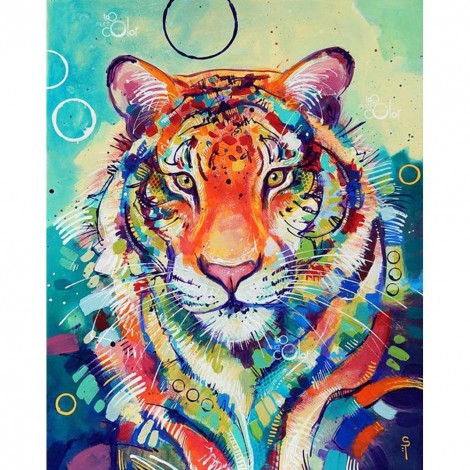 Tiger - Full Round Diamond Painting