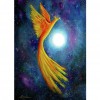 Phoenix Under Moon-Full Round Diamond Painting