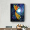 Phoenix Under Moon-Full Round Diamond Painting