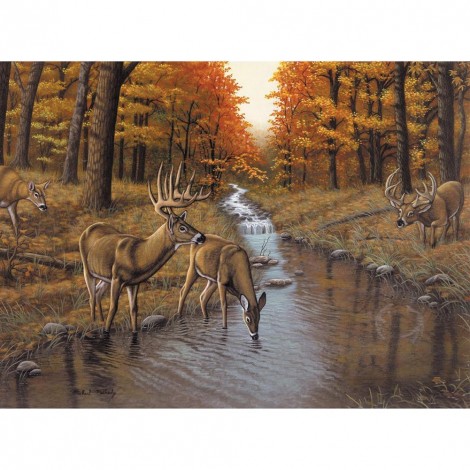 Deer - Full Round Diamond Painting