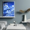 Snow Wolf - Full Round Diamond Painting