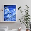 Snow Wolf - Full Round Diamond Painting
