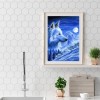 Snow Wolf - Full Round Diamond Painting