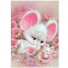 Pink Mouse - Partial Round Diamond Painting