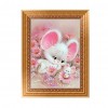 Pink Mouse - Partial Round Diamond Painting