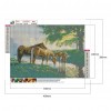 Drinking Horse - Full Round Diamond Painting