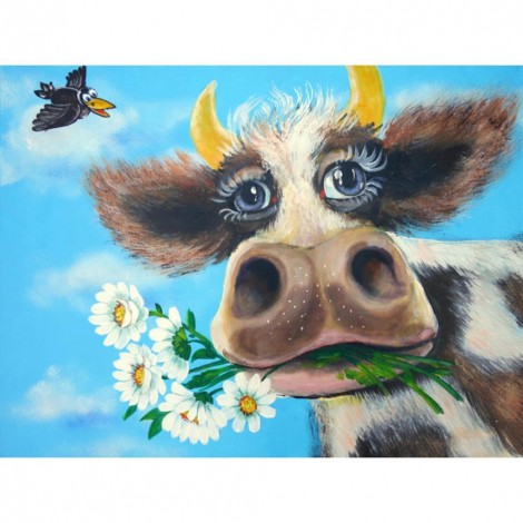 Cow - Full Round Diamond Painting