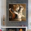 Intimate Cats - Partial Round Diamond Painting