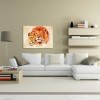 Lion Family - Partial Round Diamond Painting(35*30CM)