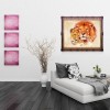 Lion Family - Partial Round Diamond Painting(35*30CM)