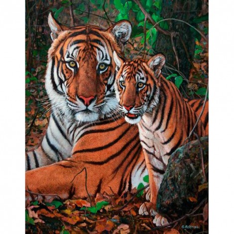 Tiger - Full Round Diamond Painting