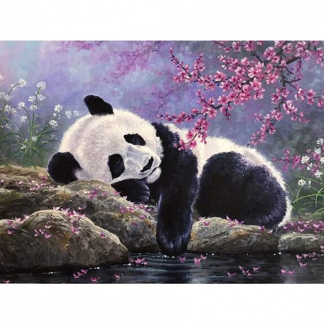 Relaxing Panda-Partial Round Diamond Painting