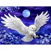 White Owl  -  Full Round Diamond Painting