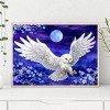 White Owl  -  Full Round Diamond Painting