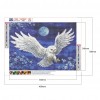 White Owl  -  Full Round Diamond Painting