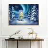 Rabbit in Snow- Full Round Diamond Painting