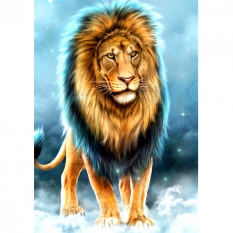 Cool Lion - Full Square Diamond Painting