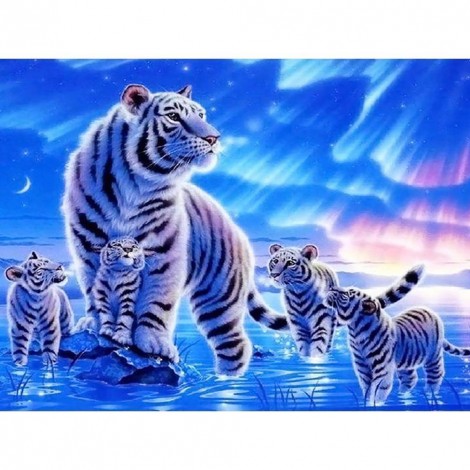 Tigers - Full Round Diamond Painting