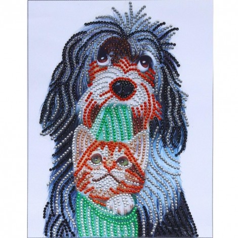 Dog Cat - Crystal Rhinestone Diamond Painting